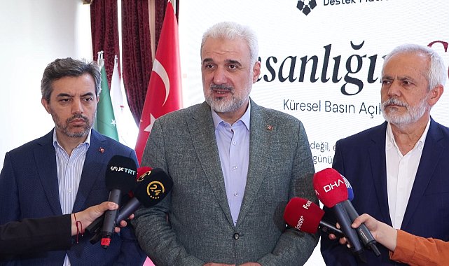 Filistin için 'İnsanlığı Sesi' çağrısı öncesinde İstanbul'da basın toplantısı yapıldı