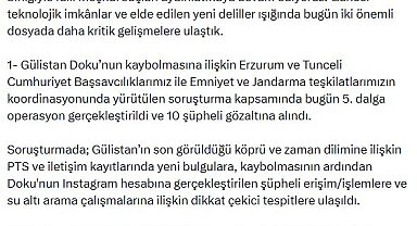 Gülistan Doku soruşturmasında 5'inci dalga operasyon: 10 gözaltı