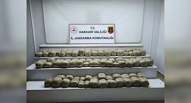 Hakkari'de 253 kilo esrar ele geçirildi