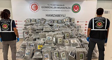 Hamzabeyli Sınır Kapısı'nda 287 kilo 910 gram esrar ele geçirildi