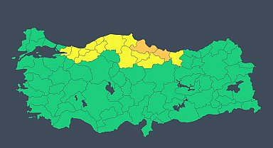 İçişleri Bakanlığı'ndan 28-29 Ağustos tarihleri için sağanak uyarısı