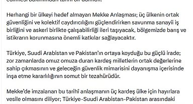 İletişim Başkanı Duran: Mekke Anlaşması tarihi bir adımdır