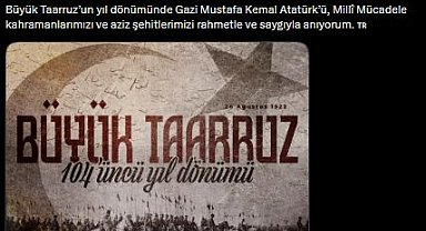 İletişim Başkanı Duran'dan Büyük Taarruz'un 104'üncü yıl dönümüne ilişkin paylaşım