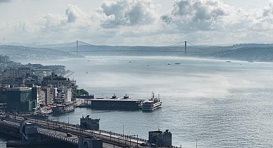 İstanbul Boğazı transit gemi geçişlerine kapatıldı; sis havadan görüntülendi - 4 Havadan görüntüyle