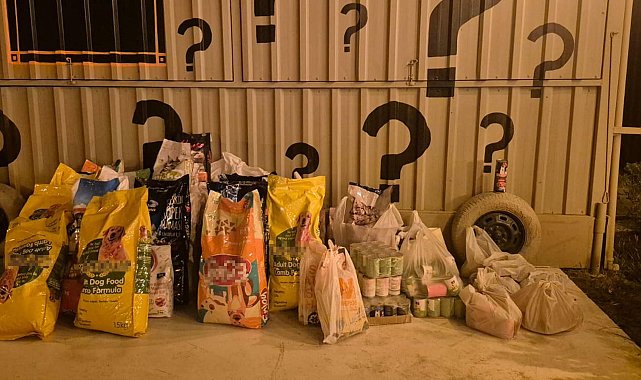 İzmir'de 'Dünya Köpek Günü'nde patili dostlar için 600 kilo mama toplandı