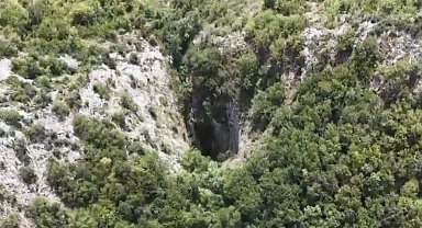 Kadı Harmanı Kokurdanı dronla görüntülendi