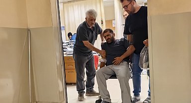 Karnına çivi saplanan mobilya işçisi yaralandı