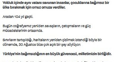 Kılıçdaroğlu'ndan '30 Ağustos' mesajı