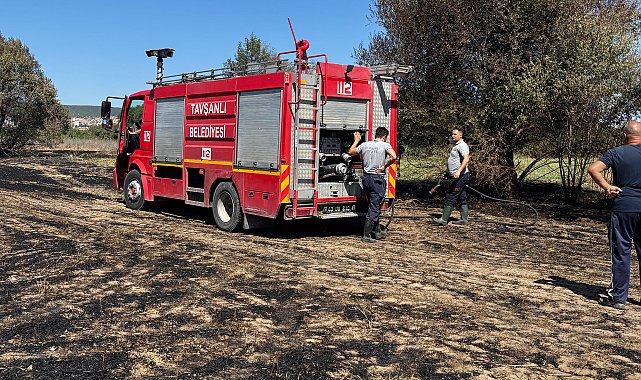 Kütahya'da örtü yangını, erken müdahaleyle söndürüldü