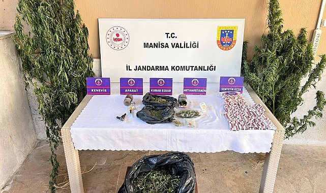 Manisa'da uyuşturucu operasyonu; 4 tutuklama