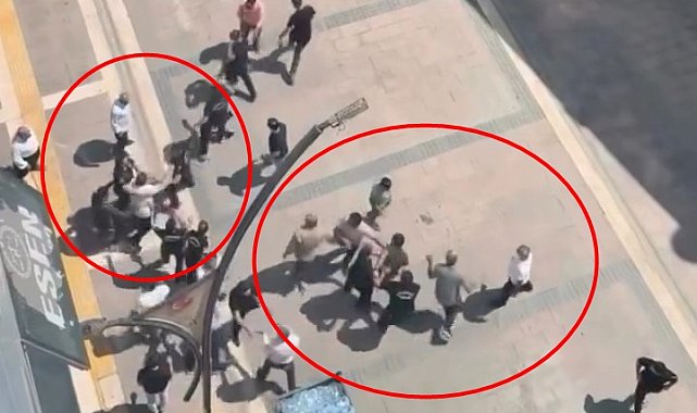 Mardin'de tekmeli ve yumruklu borç kavgası kamerada