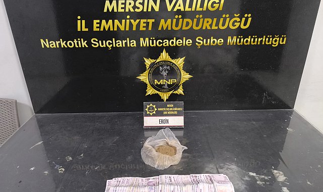 Mersin'de 190 gram eroin ele geçirildi
