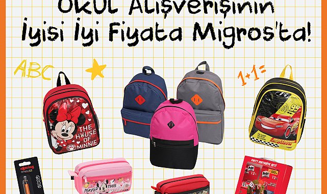Migros'tan okula dönüş dönemine özel kırtasiye kampanyası