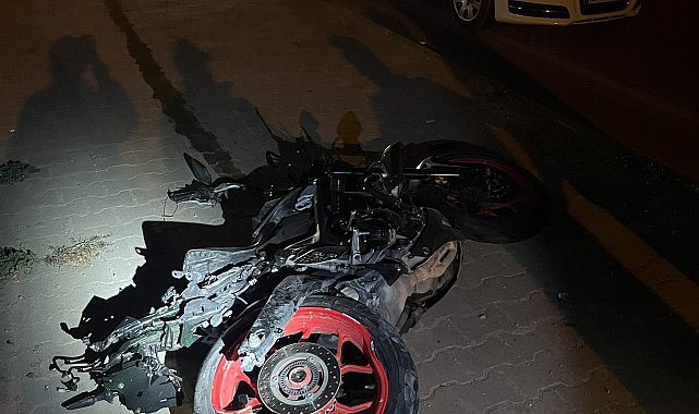 Motosikletiyle kaza yapıp, arkadan gelen otomobil çarpan Talha, hayatını kaybetti