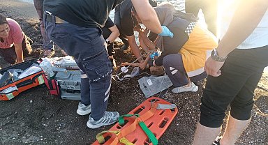 Ordu'da ailesiyle denize giren çocuk boğulma tehlikesi geçirdi