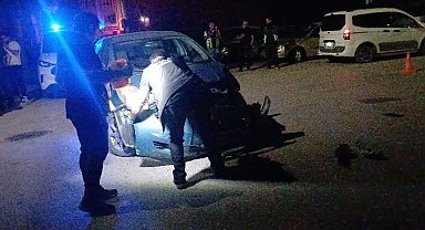 Otomobil ile çarpışan motosikletin sürücüsü ağır yaralandı