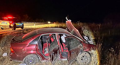 Otomobil şarampole savruldu: 3 yaralı
