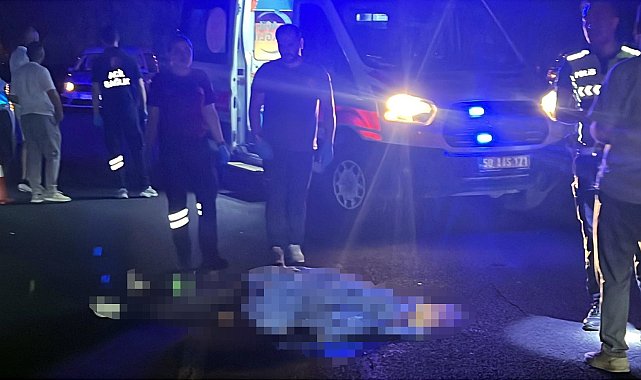 Otomobilin çarptığı yaya öldü; o anlar kamerada