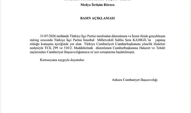 Sera Kadıgil hakkında Cumhurbaşkanına hakaretten soruşturma başlatıldı