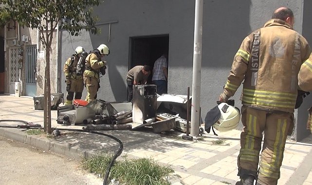 Silivri'de iş yerinde çıkan yangın söndürüldü