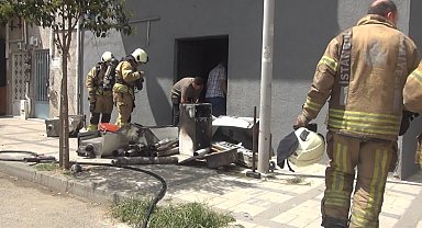 Silivri'de iş yerinde çıkan yangın söndürüldü