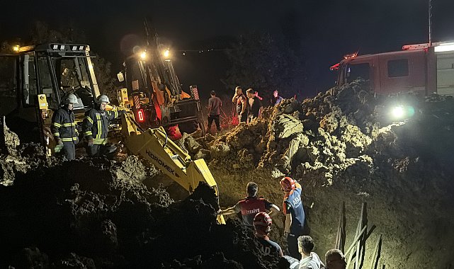 Su kuyusuna hortum bağlarken baba- oğul toprak altında kaldı