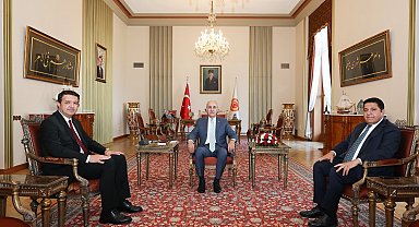 TBMM Başkanı Kurtulmuş, Saadet Partisi Genel Başkanı Arıkan'ı kabul etti