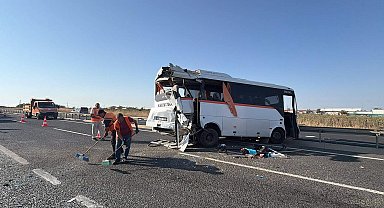 Tekirdağ'da 4 araç zincirleme kazaya karıştı; 29 yaralı