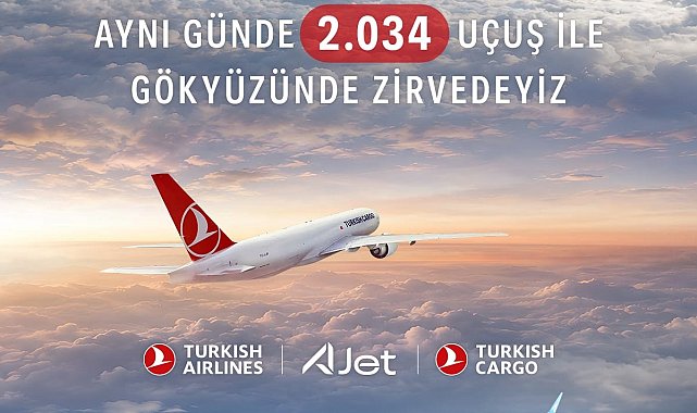 THY'den ağustos ayı uçuş rekoru