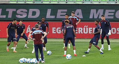 Trabzonspor, Ferencvaros maçı hazırlıklarını tamamladı