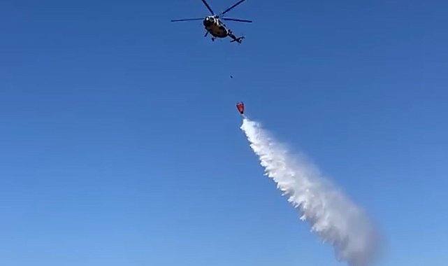 Tunceli'de ot yangınında alevler ormana sıçramadan kontrol altına alındı