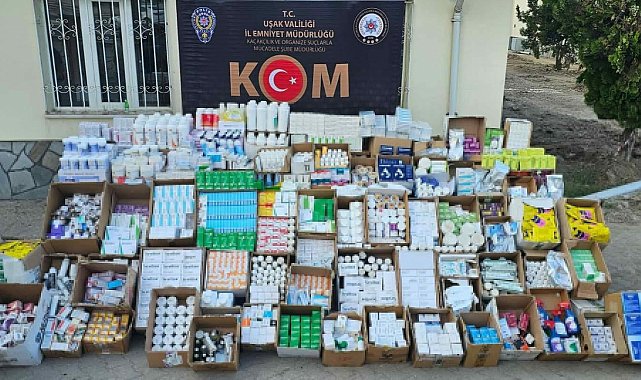 Uşak'ta 5 bin 958 kutu tarihi geçmiş hayvansal ilaç ele geçirildi