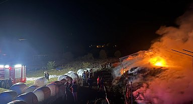 3 bin balya ot yandı, 10 ton buğday kurtarıldı