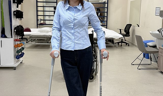6'ncı kattan düşen, doktorların 'yürüyemez' dediği üniversiteli Ceylan, ayağa kalktı