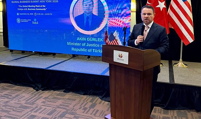 Adalet Bakanı Gürlek, ABD'de düzenlenen 'Küresel İş Zirvesi'nde konuştu