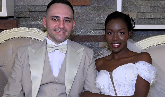 Afrika'da başlayan aşk horonla taçlandı; Trabzon'a Kenyalı gelin