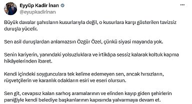 AK Parti'li İnan: Sen asil duruşlardan anlamazsın Özgür Özel