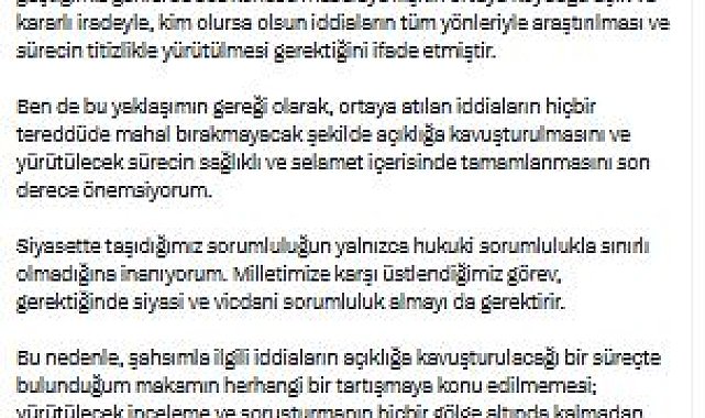 AK Parti'li Kaya: Tüm görevlerimden affımı Sayın Genel Başkanımızdan istedim