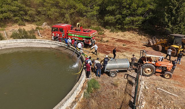 Aksu yangını 2'nci gününde; 2 bini aşkın hane elektriksiz kaldı