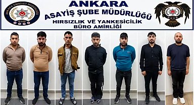 Ankara'da hırsızlık şebekesine operasyon; 7 tutuklama