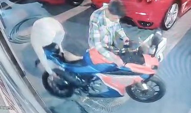 Ankara'da motosiklet hırsızlığı kamerada; 2 tutuklama