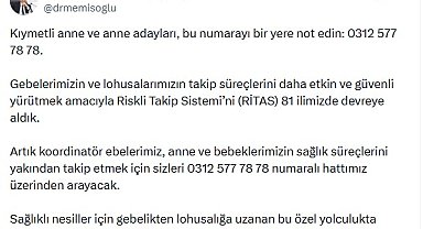 Anne adayları için 'Riskli Takip Sistemi' 81 ilde devrede