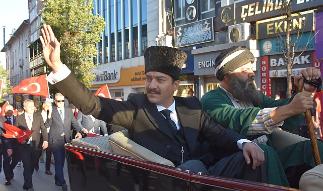 Atatürk'ün Sivas'a gelişi temsili olarak canlandırıldı