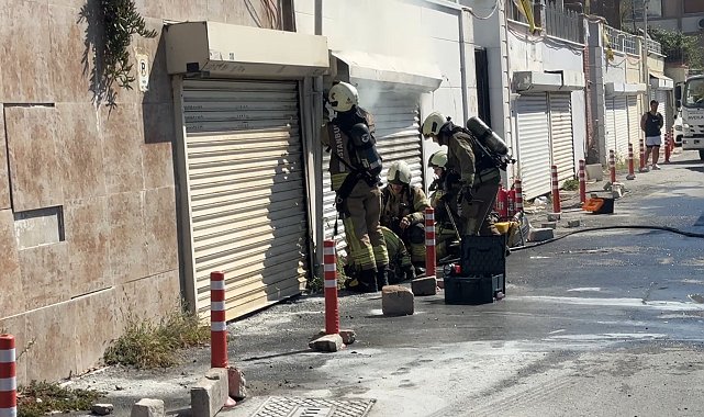 Avcılar'da depo olarak kullanılan garajda yangın