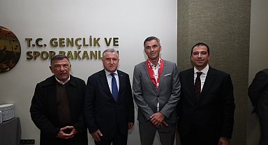 Bakan Bak, Avrupa Okul Sporları Federasyonu heyetini kabul etti