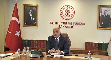 Bakan Ersoy, Filistin Kültür Bakanı Hamdan ile görüştü