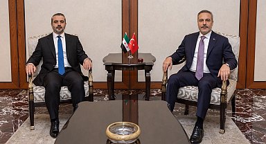 Bakan Fidan, Suriyeli mevkidaşı Şeybani'yi kabul etti