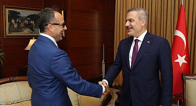 Bakan Fidan, TÜRKPA Genel Sekreteri Hasan'ı kabul etti