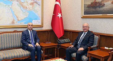 Bakan Güler, FAO Genel Direktörlüğüne aday gösterilen Mehdi Eker ile bir araya geldi