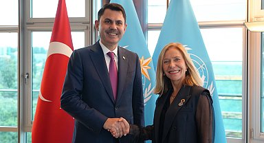 Bakan Kurum, Cenevre'de WMO Genel Sekreteri Saulo ile görüştü